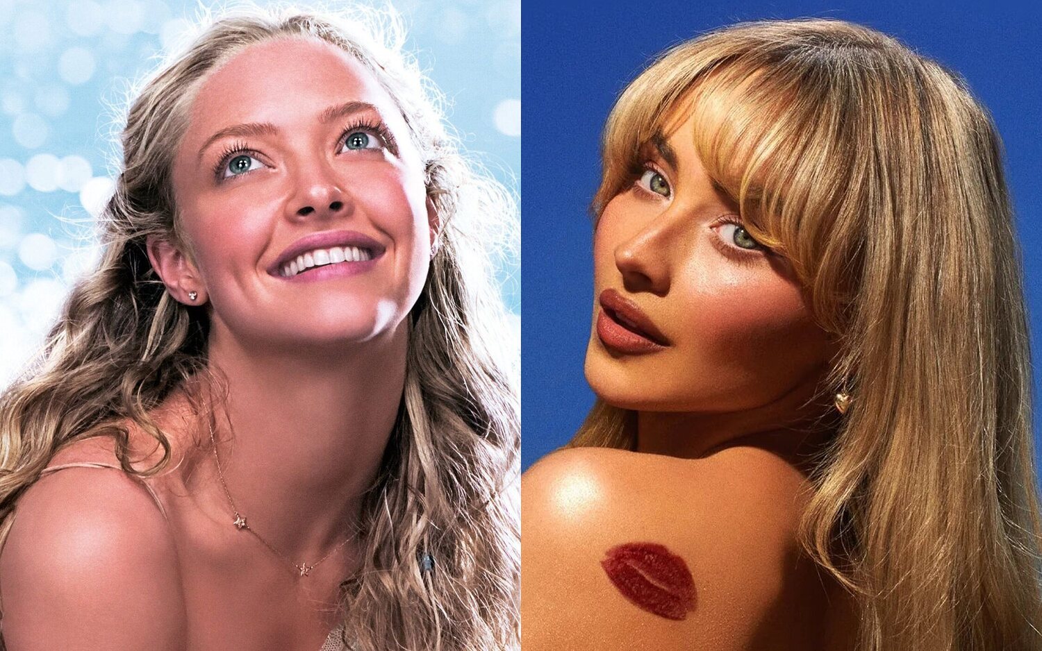 Amanda Seyfried en 'Mamma Mia!' y Sabrina Carpenter