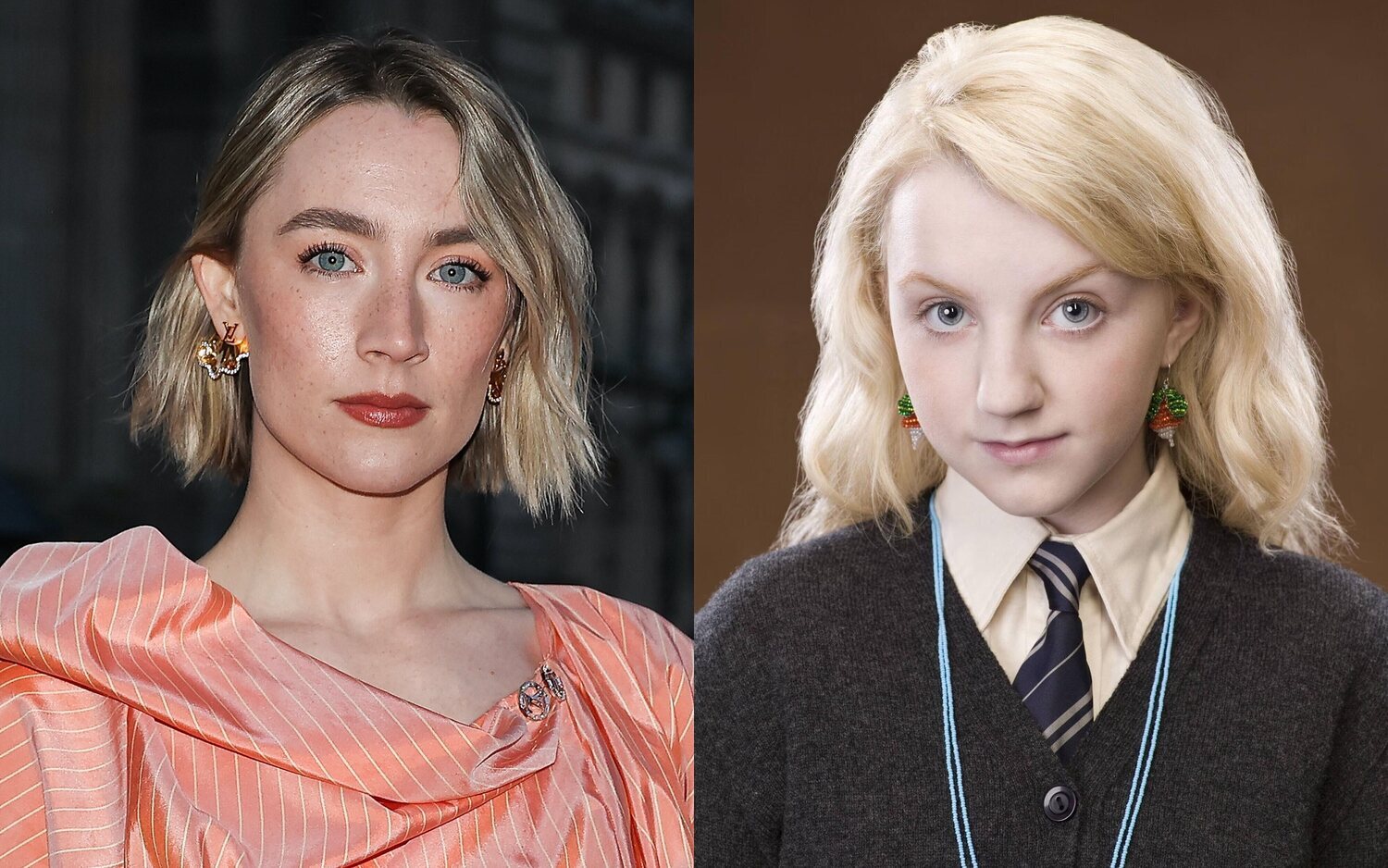 Saoirse Ronan y Luna Lovegood, personaje de 'Harry Potter'