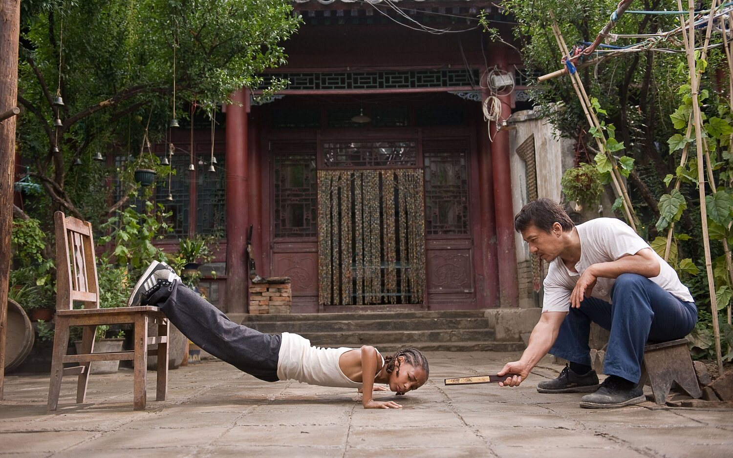 Jaden Smith y Jackie Chan en 'The Karate Kid'