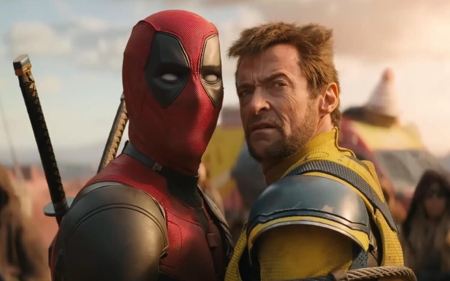 Ryan Reynolds y Hugh Jackman en 'Deapool y Lobezno'