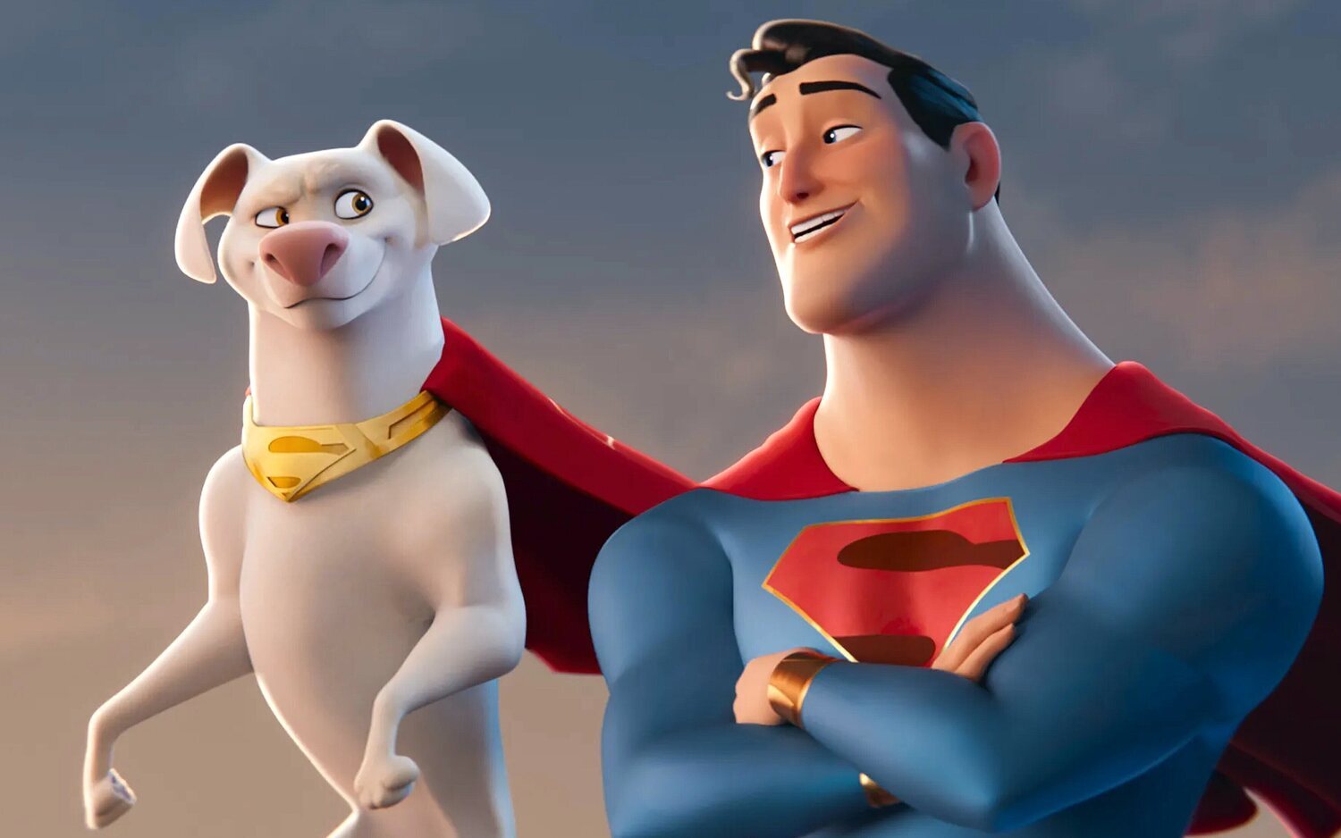 Krypto y Superman en 'DC Liga de Supermascotas'