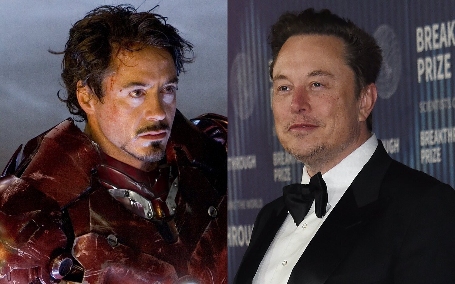 Robert Downey Jr. en 'Iron Man' y Elon Musk