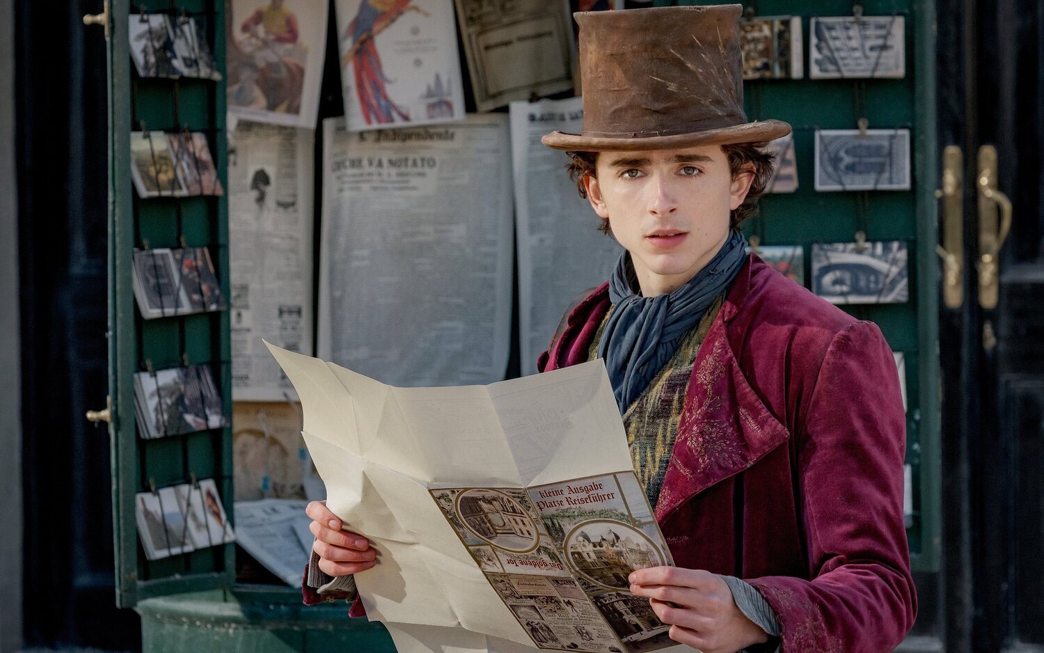 Timothée Chalamet como Wonka