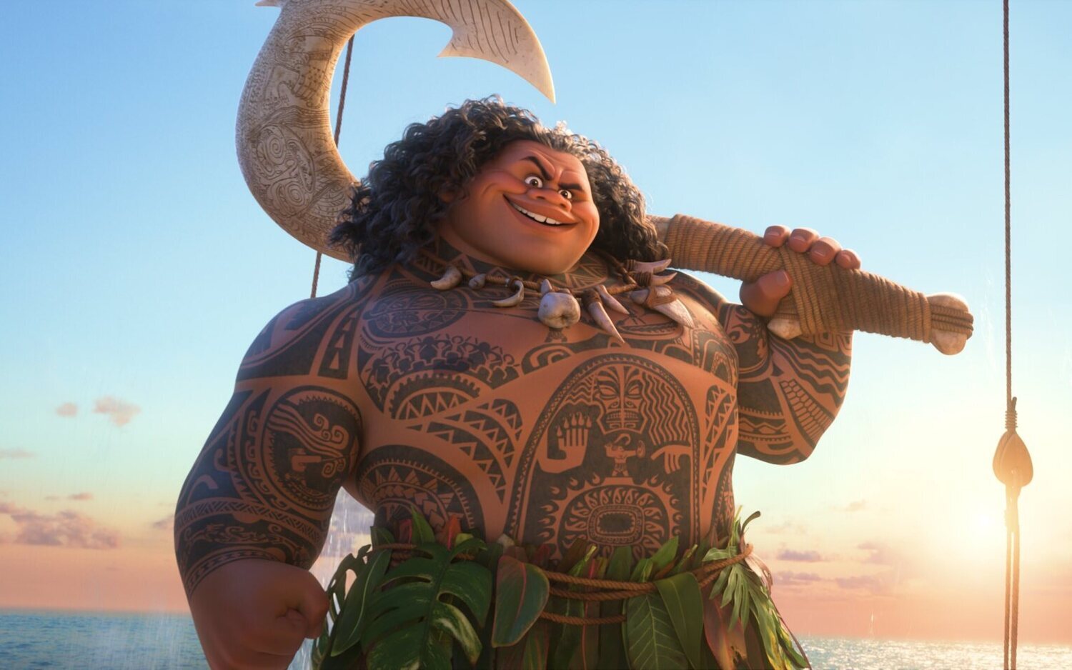 Dwayne Johnson es Maui en 'Vaiana'