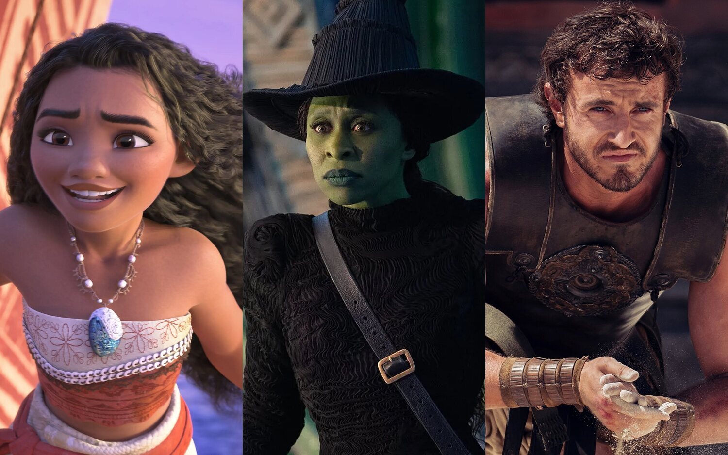 'Vaiana 2', 'Wicked' y 'Gladiator II'