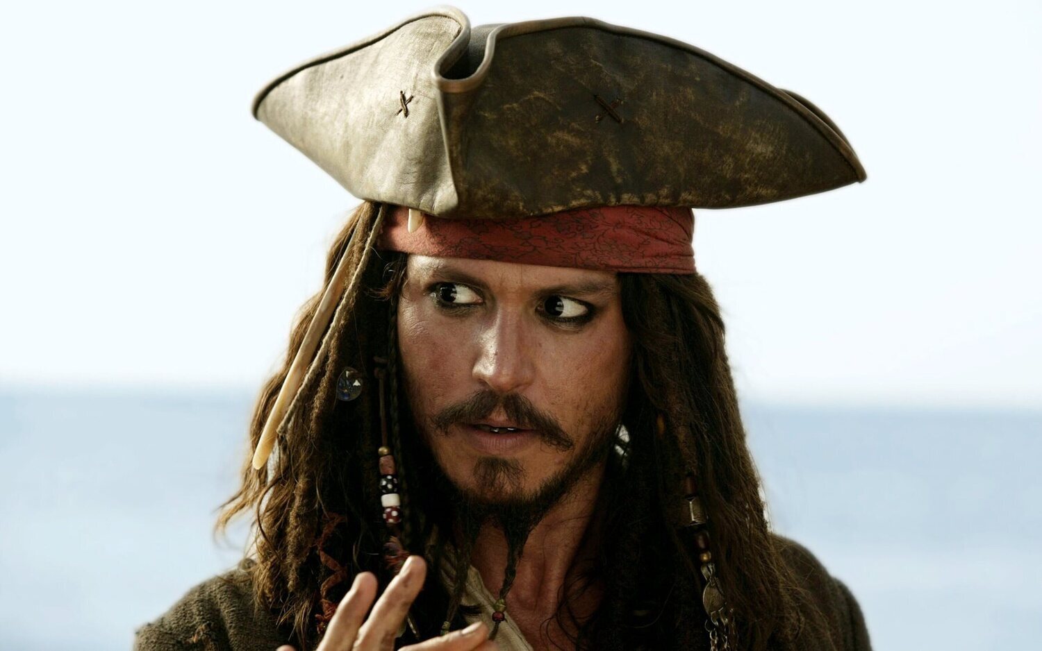 Johnny Depp como Jack Sparrow en la saga 'Piratas del Caribe'