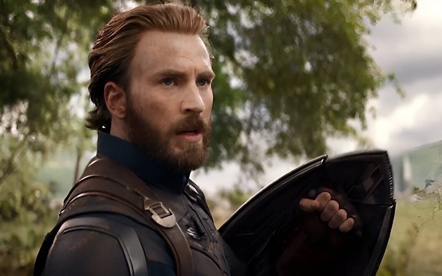 Chris Evans (Capitán América) en 'Vengadores: Infinity War'