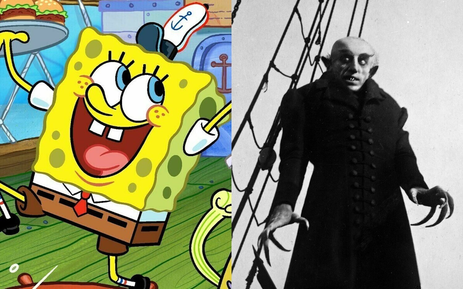 Bob Esponja y su amigo Nosferatu