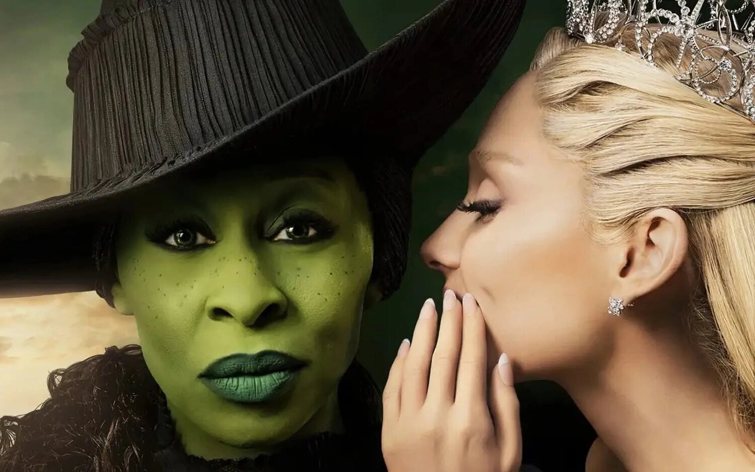 Elphaba y Glinda en 'Wicked'