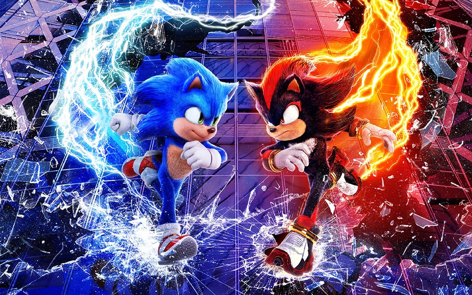 Sonic y Shadow en 'Sonic 3: La película'