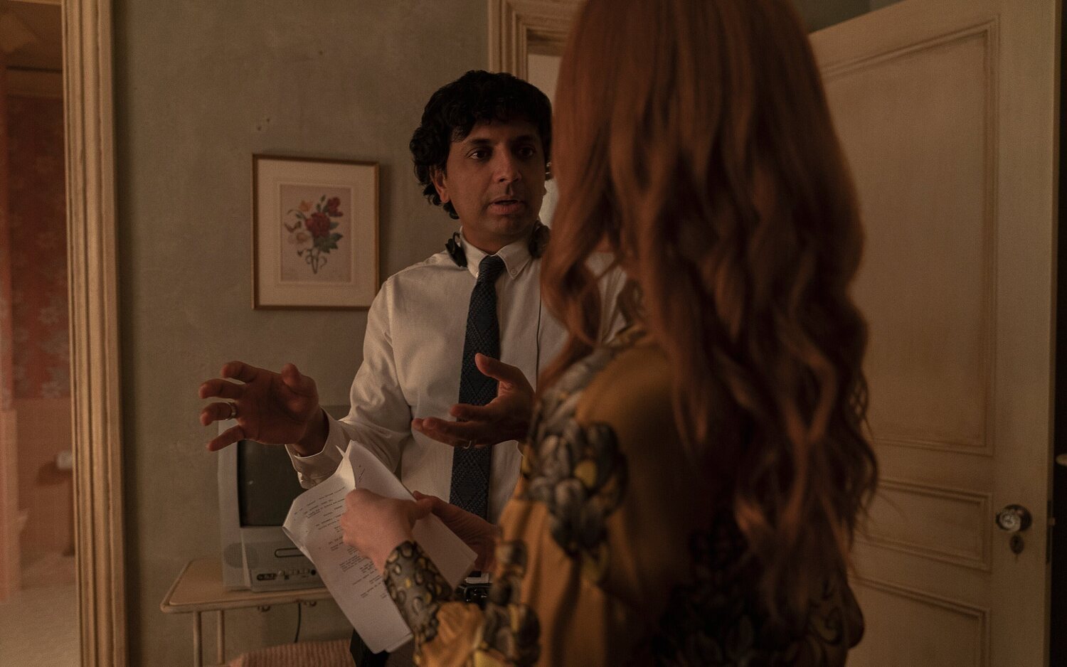 M. Night Shyamalan en el rodaje de 'Servant'