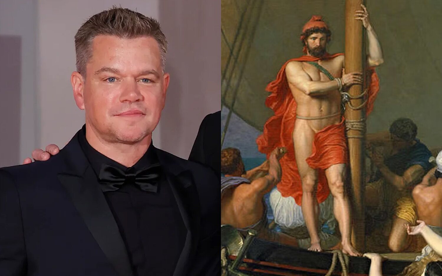 Matt Damon y el cuadro 'Ulises y las sirenas' de León Belly