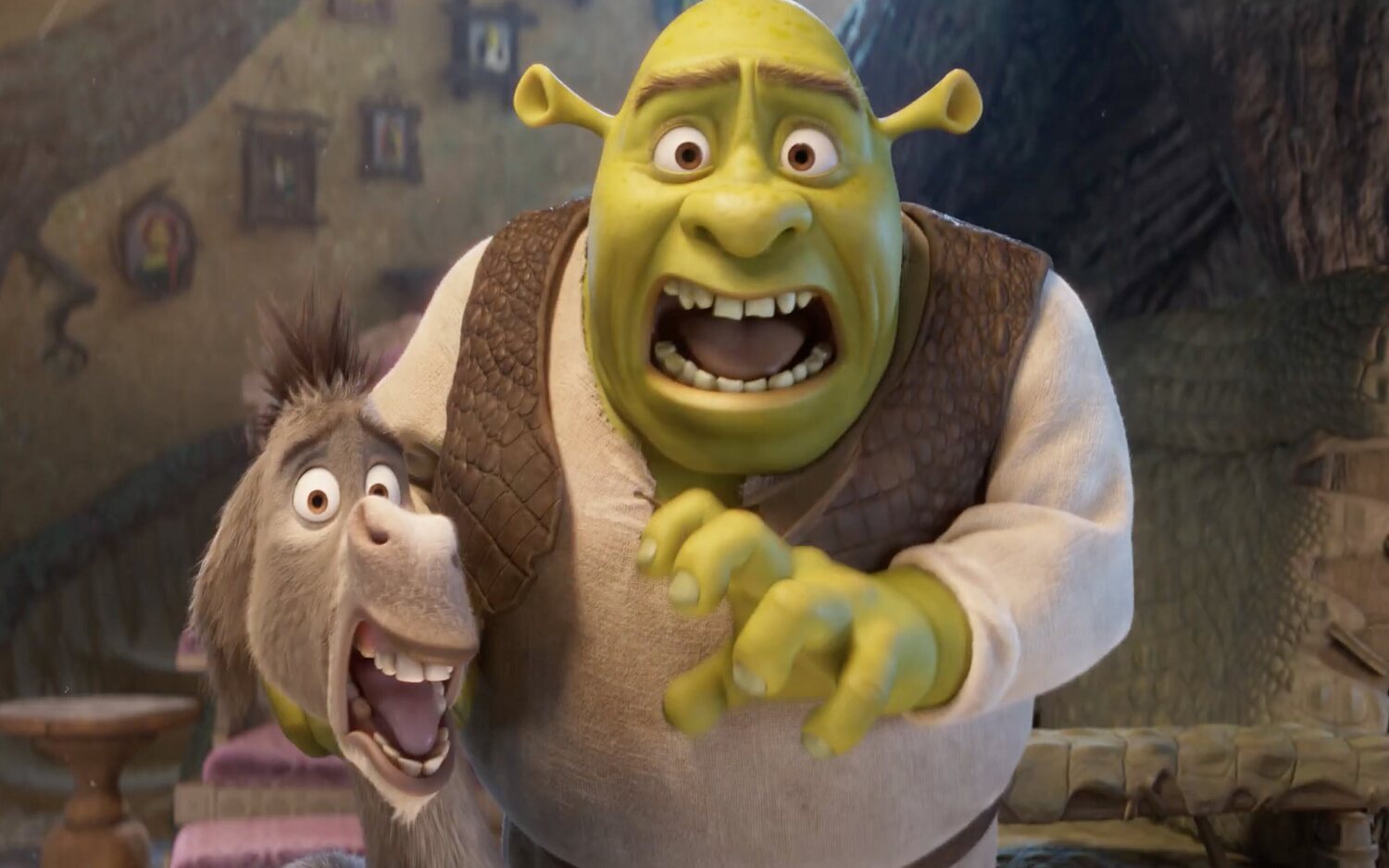 Asno y Shrek vuelven con toda la familia