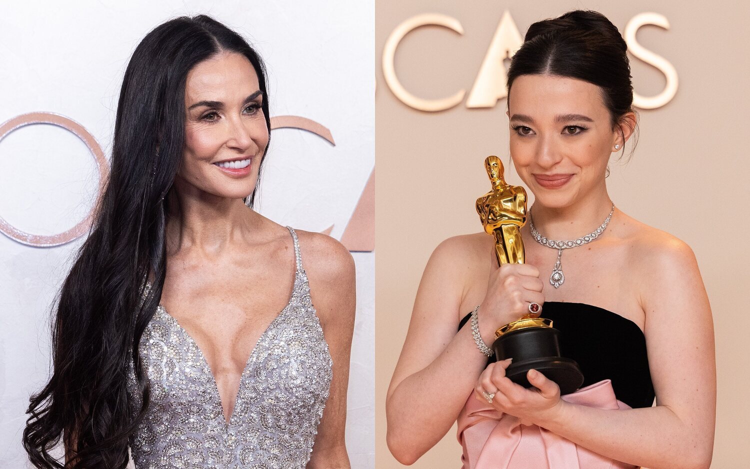 Demi Moore y Mikey Madison en los Oscar 2025