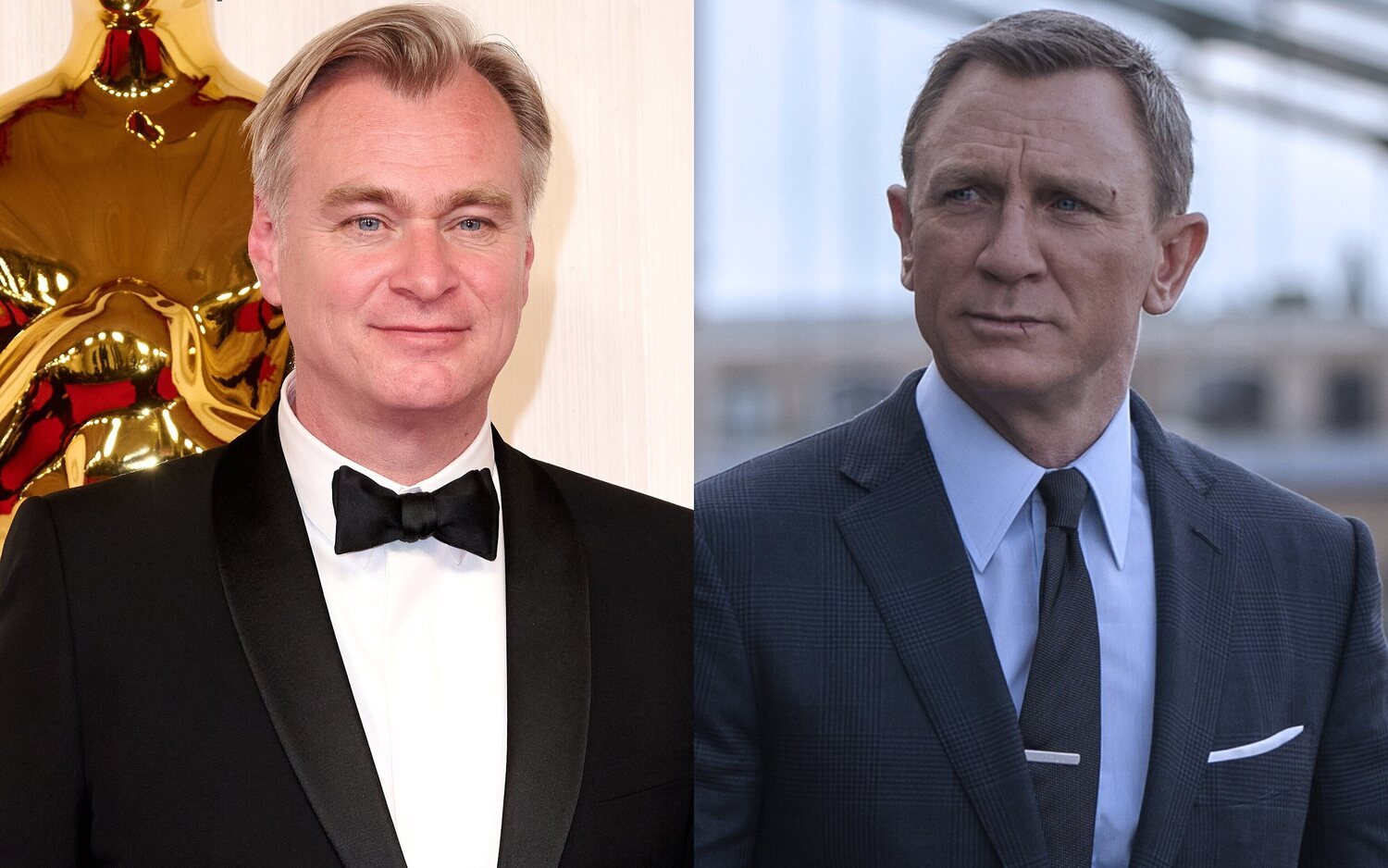 Christopher Nolan y Daniel Craig como James Bond