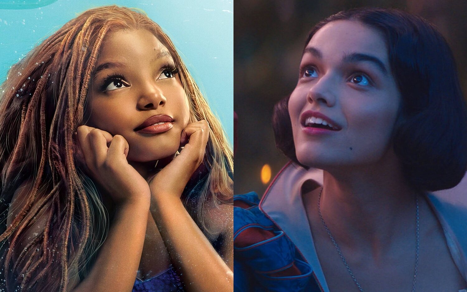 Halle Bailey y Rachel Zegler, princesas Disney