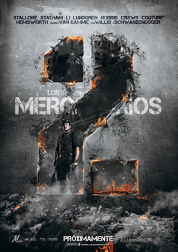 Póster español de Los Mercenarios 2