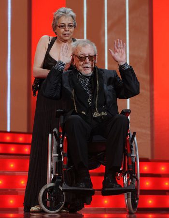 Lina Romay y Jesús Franco en los Goya de 2009