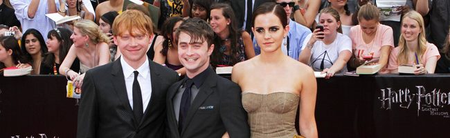 Rupert grint, Danie Radcliffe y Emma Watson