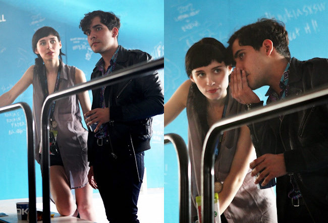 Rooney Mara y Alan Palomo en el rodaje de Lawless