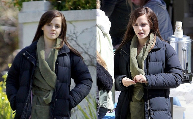 Emma Watson en el rodaje de The Bling Ring