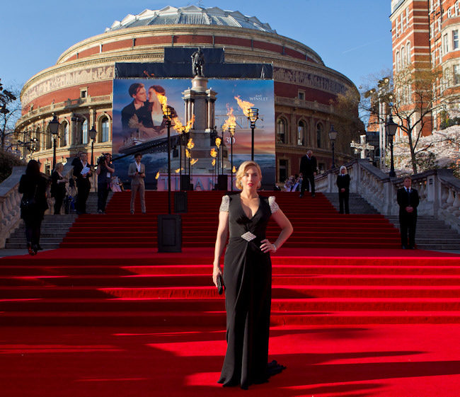 Kate Winslet en la premiere de Titanic 3D