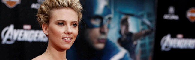 Scarlett Johansson en la premiere mundial de Los Vengadores