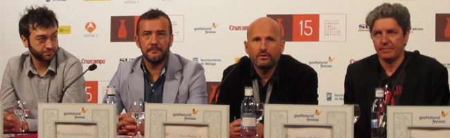 Rueda de prensa de 'A puerta fría' en el Festival de Málaga 2012