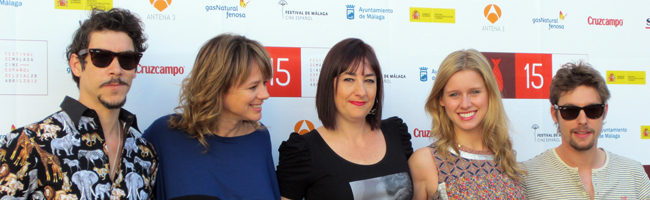 El equipo de 'Buscando a Eimish' en el Festival de Málaga 2012