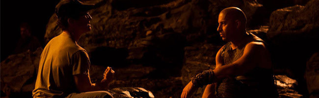 David Twohy y Vin Diesel en el set de Riddick