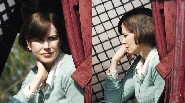 Nicole Kidman en el set de The Railway Man