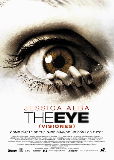 Cartel en castellano e imágenes de 'The eye'