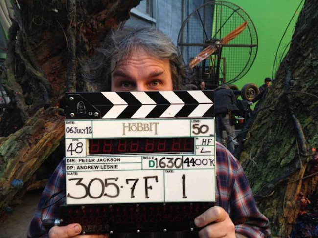 Peter Jackson en el rodaje de El Hobbit