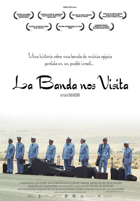 Cartel en castellano de 'La banda nos visita'