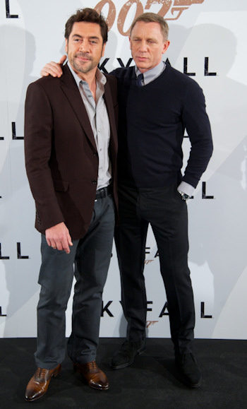 Javier Bardem y Daniel Craig en Madrid