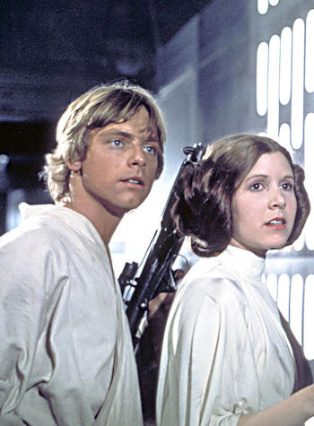 Mark Hamill y Carrie Fisher