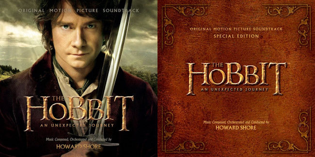 Portadas de la banda sonora de El Hobbit Un viaje inesperado