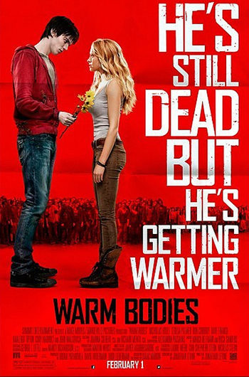 Nicholas Hoult regala flores a Teresa Palmer en el nuevo póster de 'Warm Bodies'