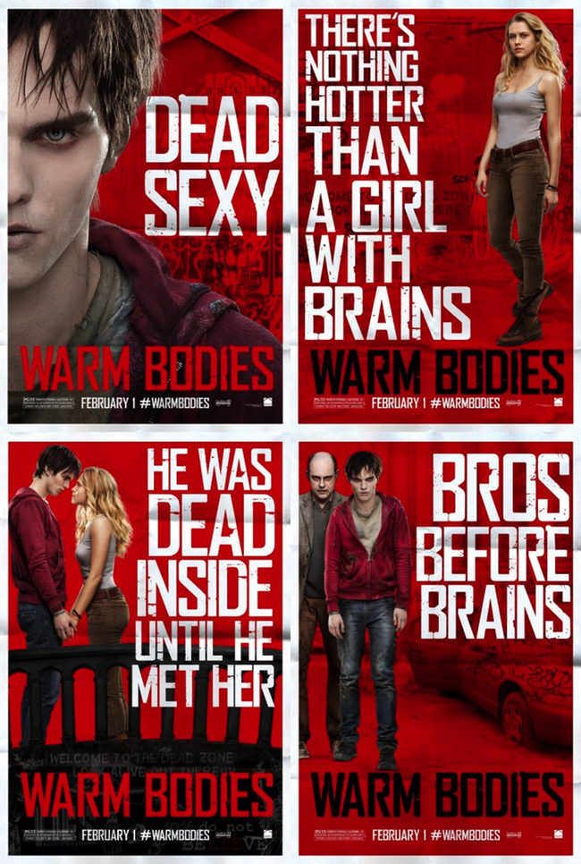  Varios carteles Warm Bodies