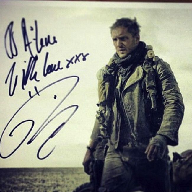 Tom Hardy en el rodaje de Mad Max: Fury Road