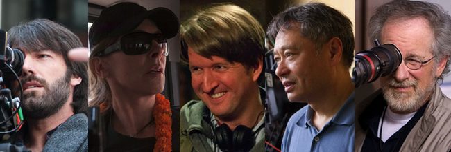 Ben Affleck, Kathryn Bigelow, Tom Hooper, Ang Lee y Steven Spielberg