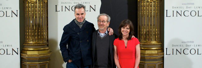 Steven Spielberg, Daniel Day-Lewis y Sally Field presentan en Madrid 'Lincoln'