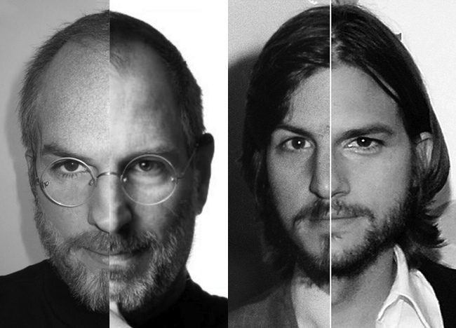 Ashton Kutcher y Steve Jobs