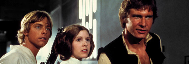  Luke Skywalker, Leia y Han Solo