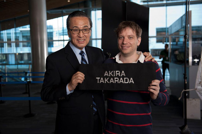 Akira Takarada y Gareth Edwards