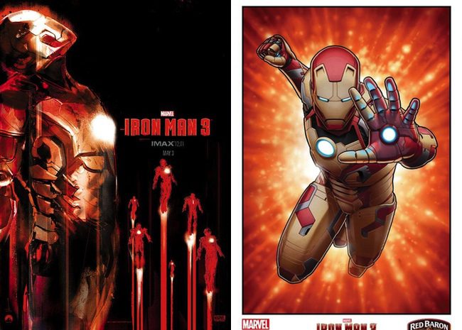 Nuevo póster IMAX y carteles de reputados ilustradores para 'Iron Man 3'