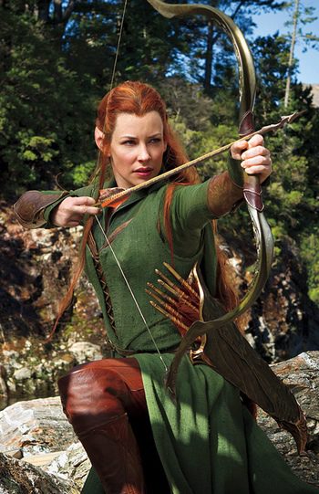 Evangeline Lilly en El Hobbit: La desolación de Smaug