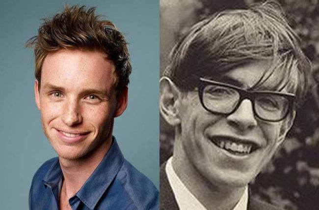 Eddie Redmayne y Stephen Hawking