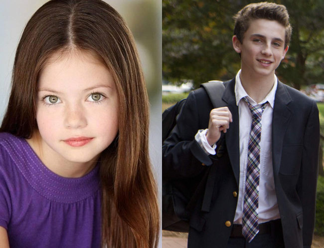 Mackenzie Foy y Timothee Chalamet