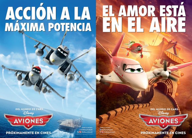 Nuevos pósters de 'Aviones' sobrevolando el mundo